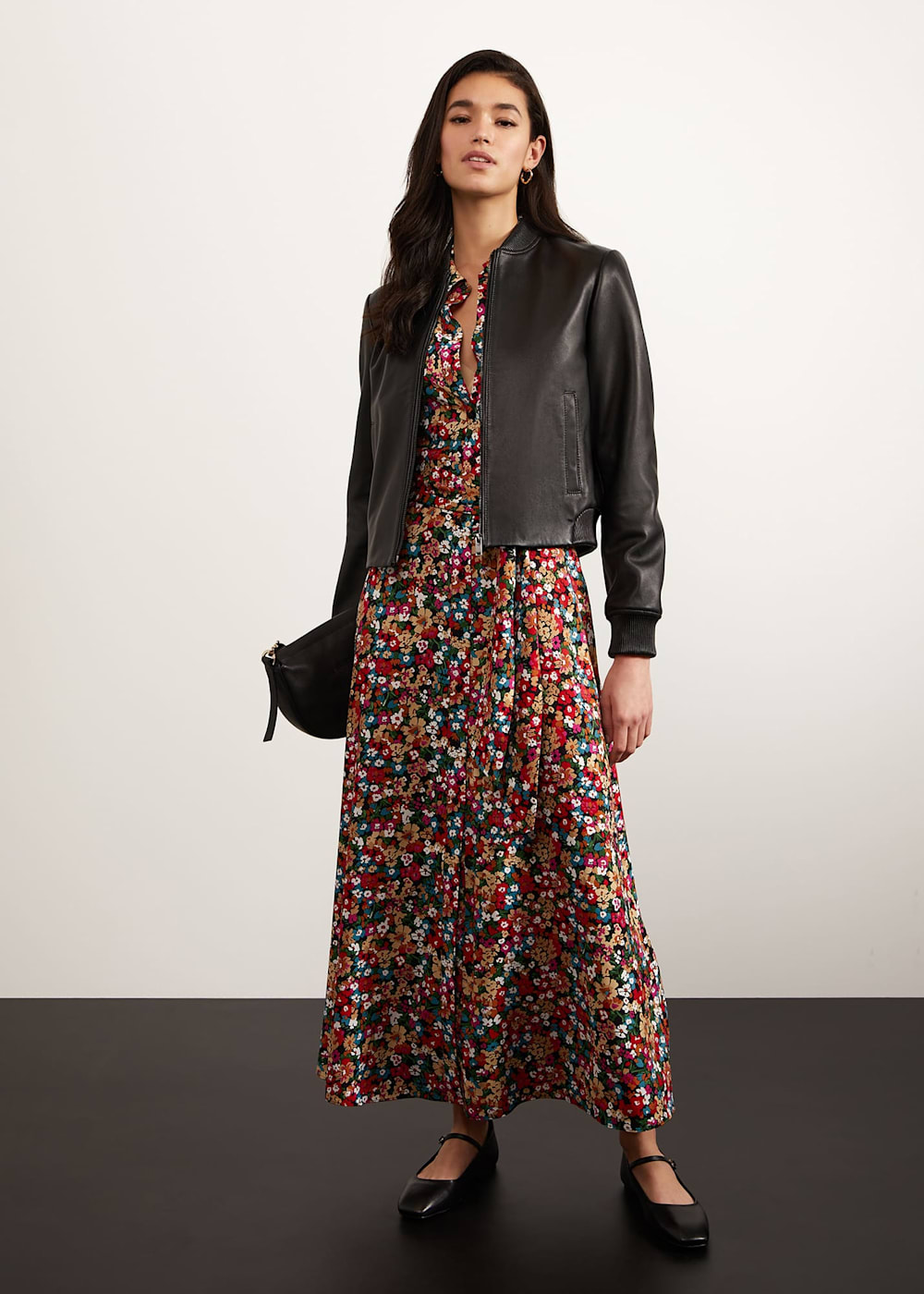 Lindley Leather Bomber Jacket | Hobbs US |