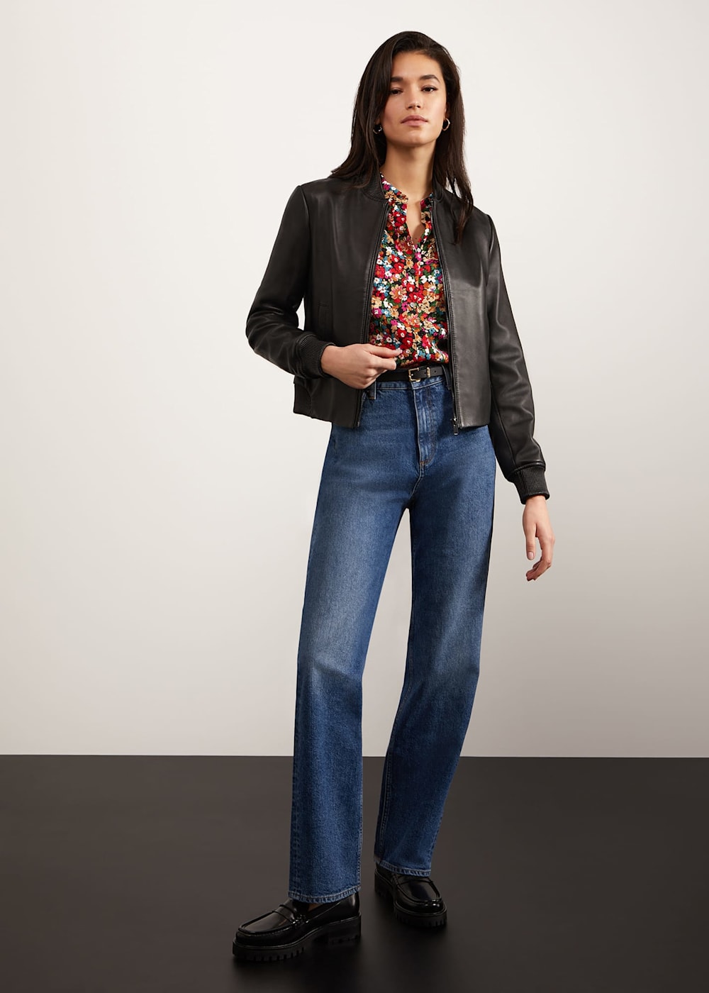 Lindley Leather Bomber Jacket | Hobbs US | Lindley Leather Bomber Jacket | Hobbs US |