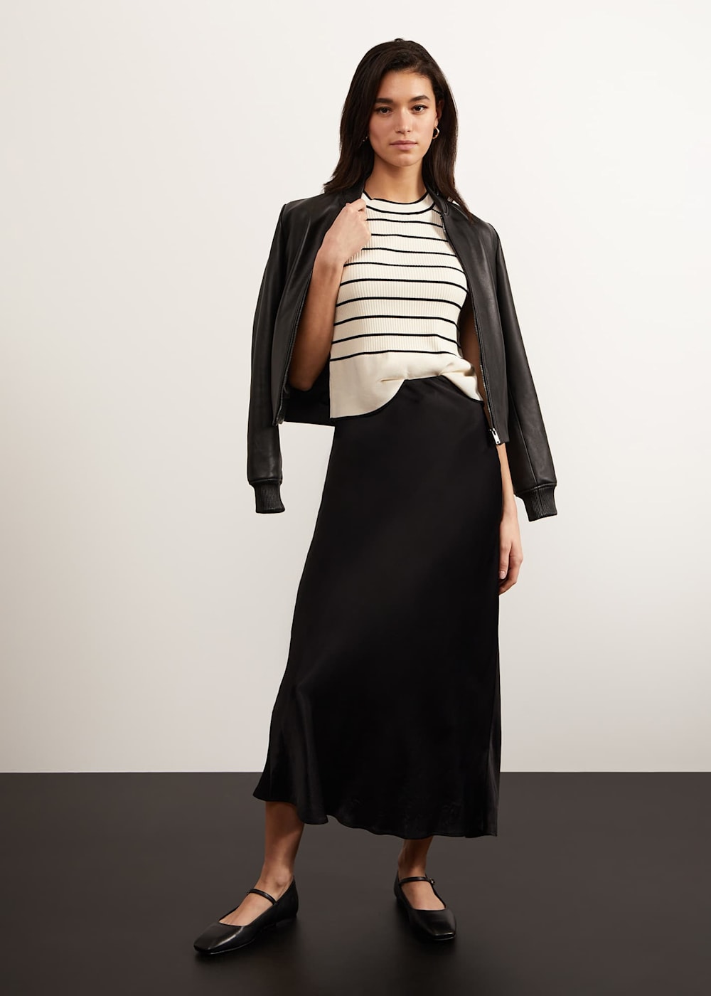 Lindley Leather Bomber Jacket | Hobbs US | Lindley Leather Bomber Jacket | Hobbs US |