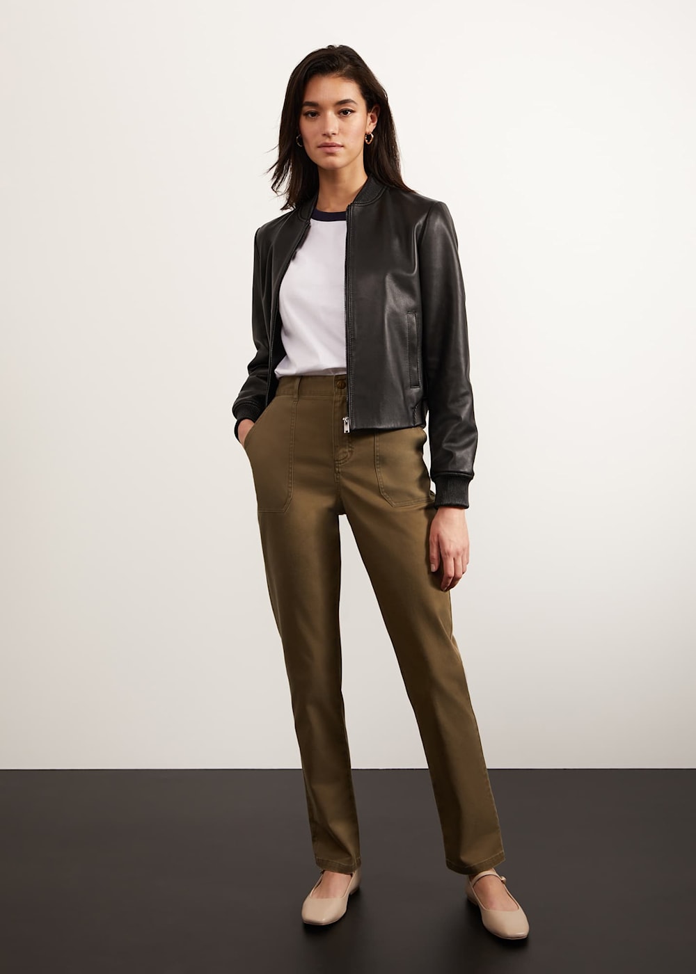 Lindley Leather Bomber Jacket | Hobbs US | Lindley Leather Bomber Jacket | Hobbs US |