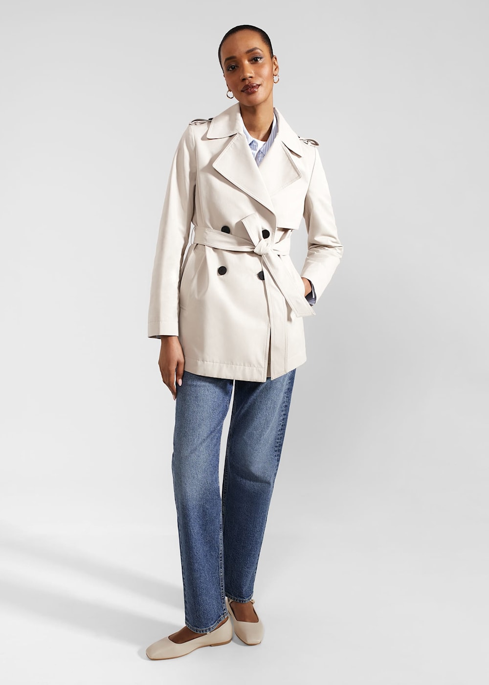 Norma Short Trench Coat Hobbs US