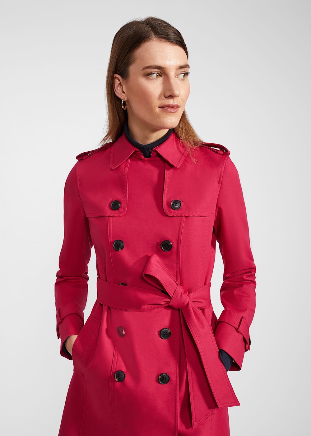 Saskia Shower Resistant Trench Coat Hobbs US