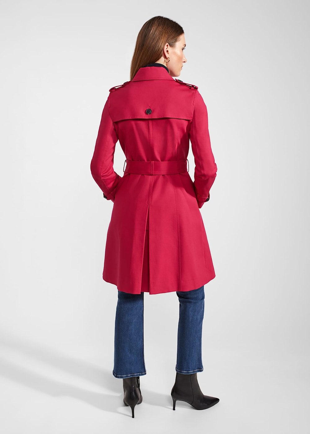 Hobbs saskia trench black sales