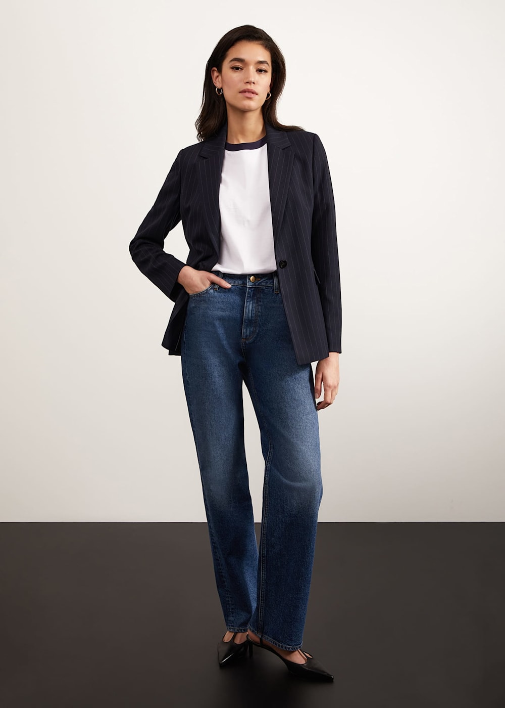 Ness Pinstripe Jacket Hobbs UK