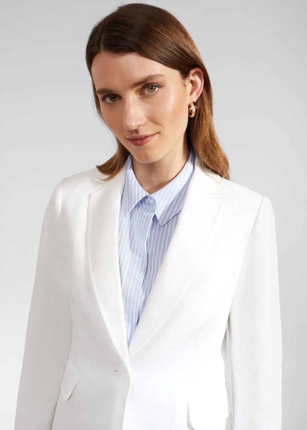 Petite Blake Linen Jacket Hobbs UK