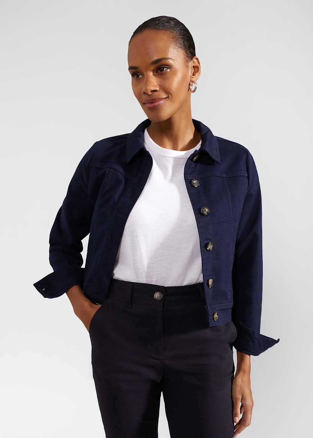 Hobbs navy jacket clearance