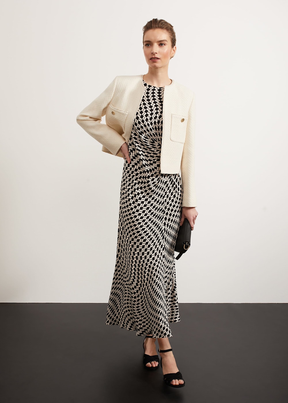 Hobbs cropped jacket top