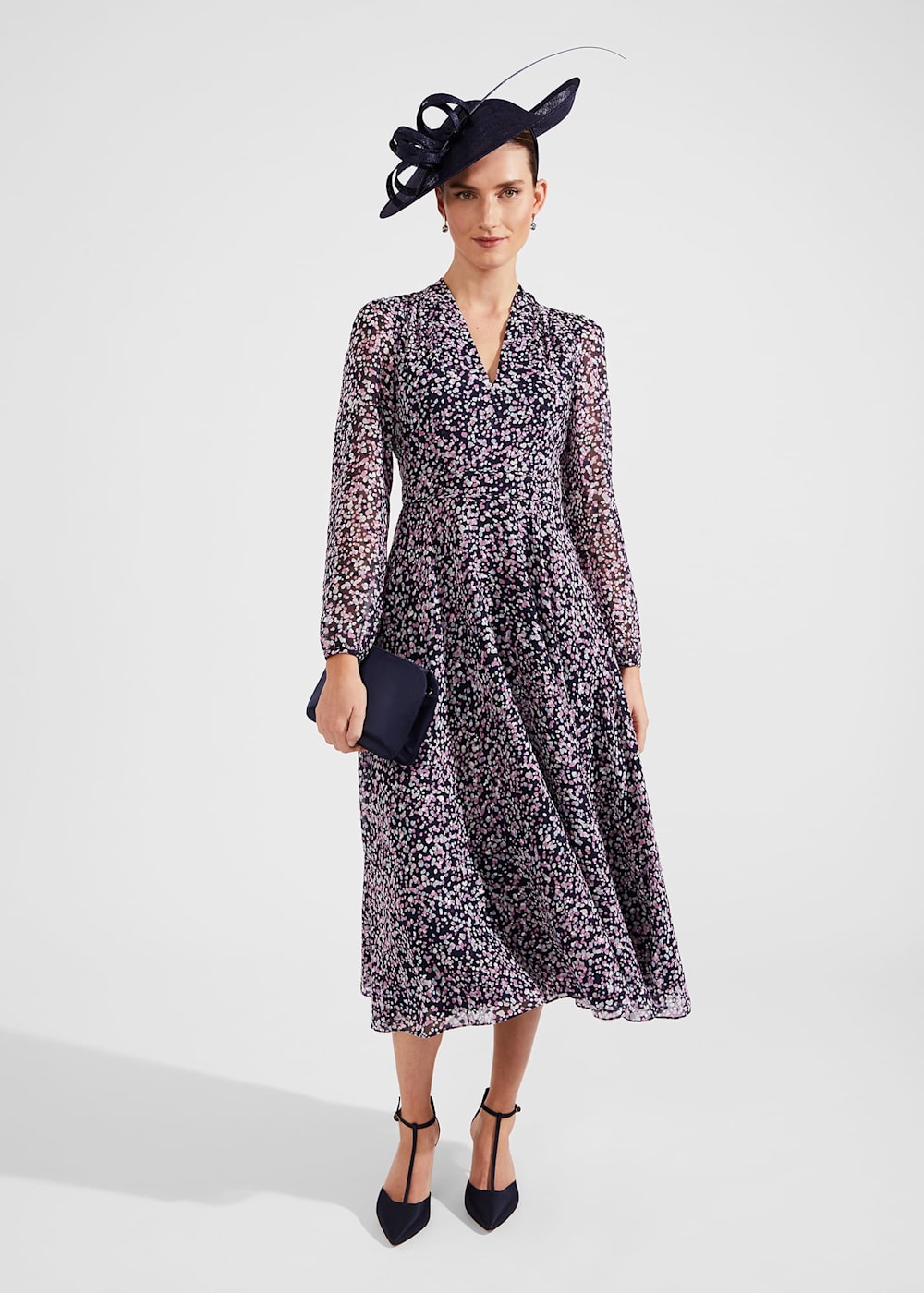 Petite Aurora Fit And Flare Dress Hobbs UK