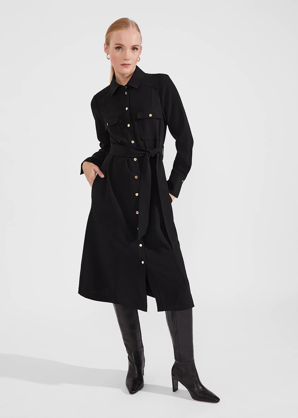 Shirt dress black 2025