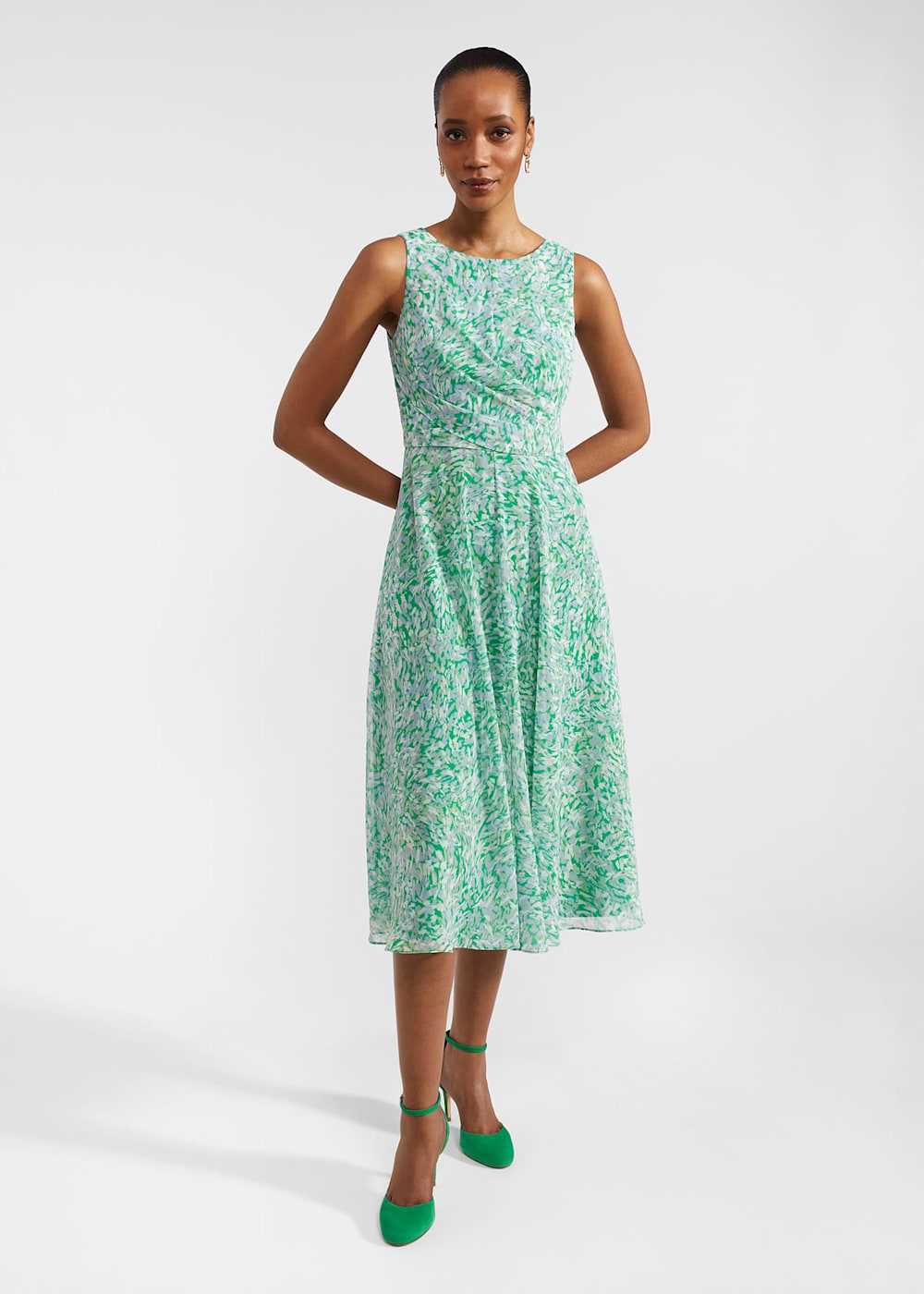 Jess Fit And Flare Dress Hobbs UK