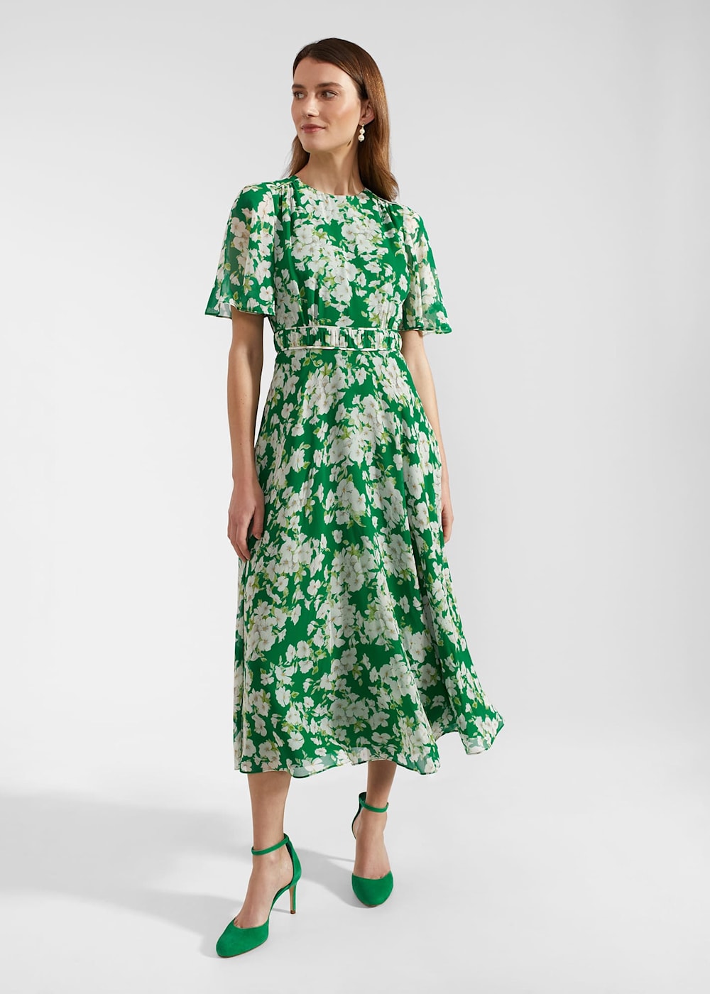 Silk midi dress uk sales