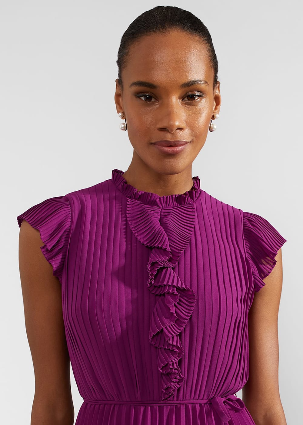 Addison Pleated Dress | Hobbs US |