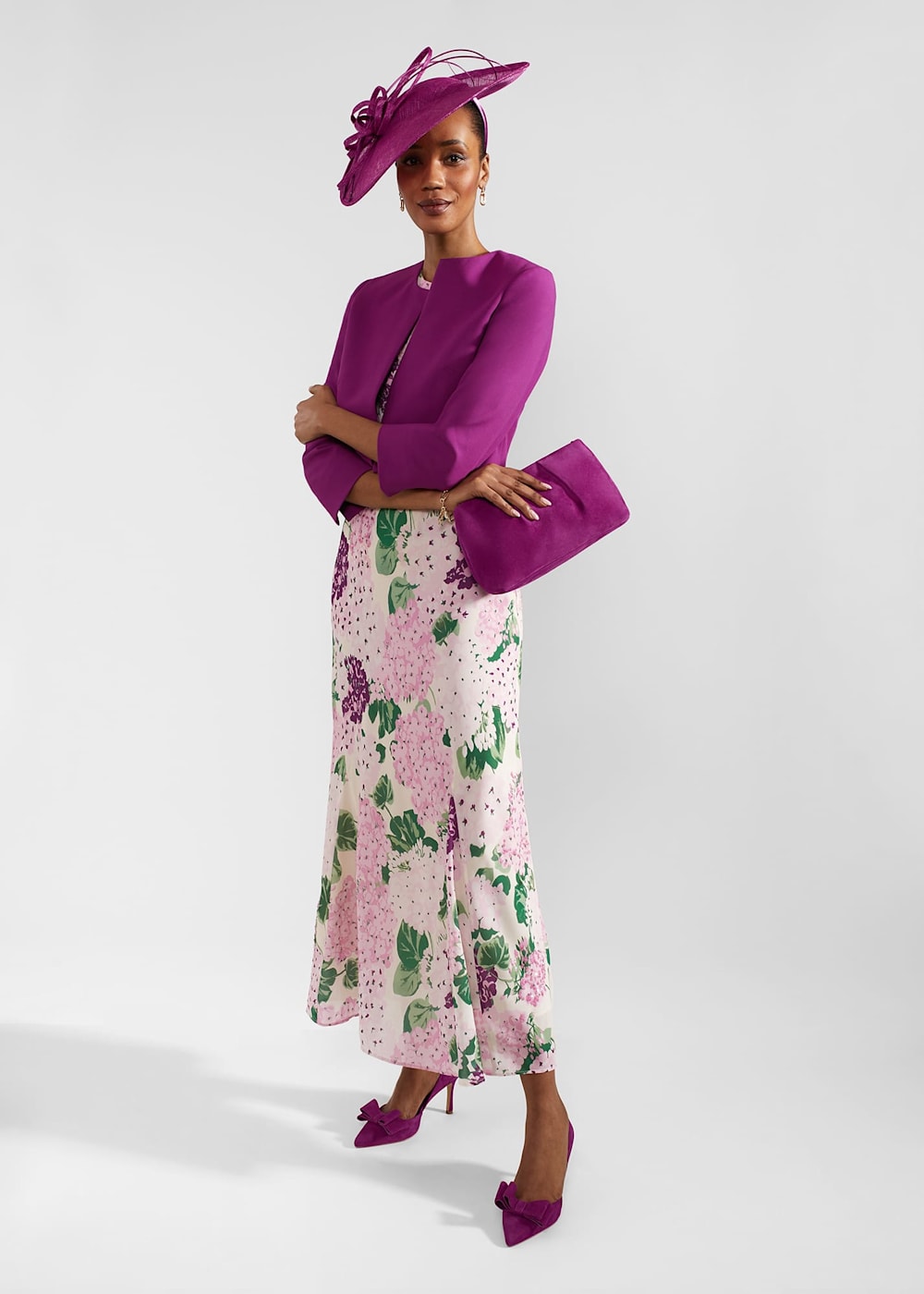 Lalena Sequin Floral Dress | Hobbs US |