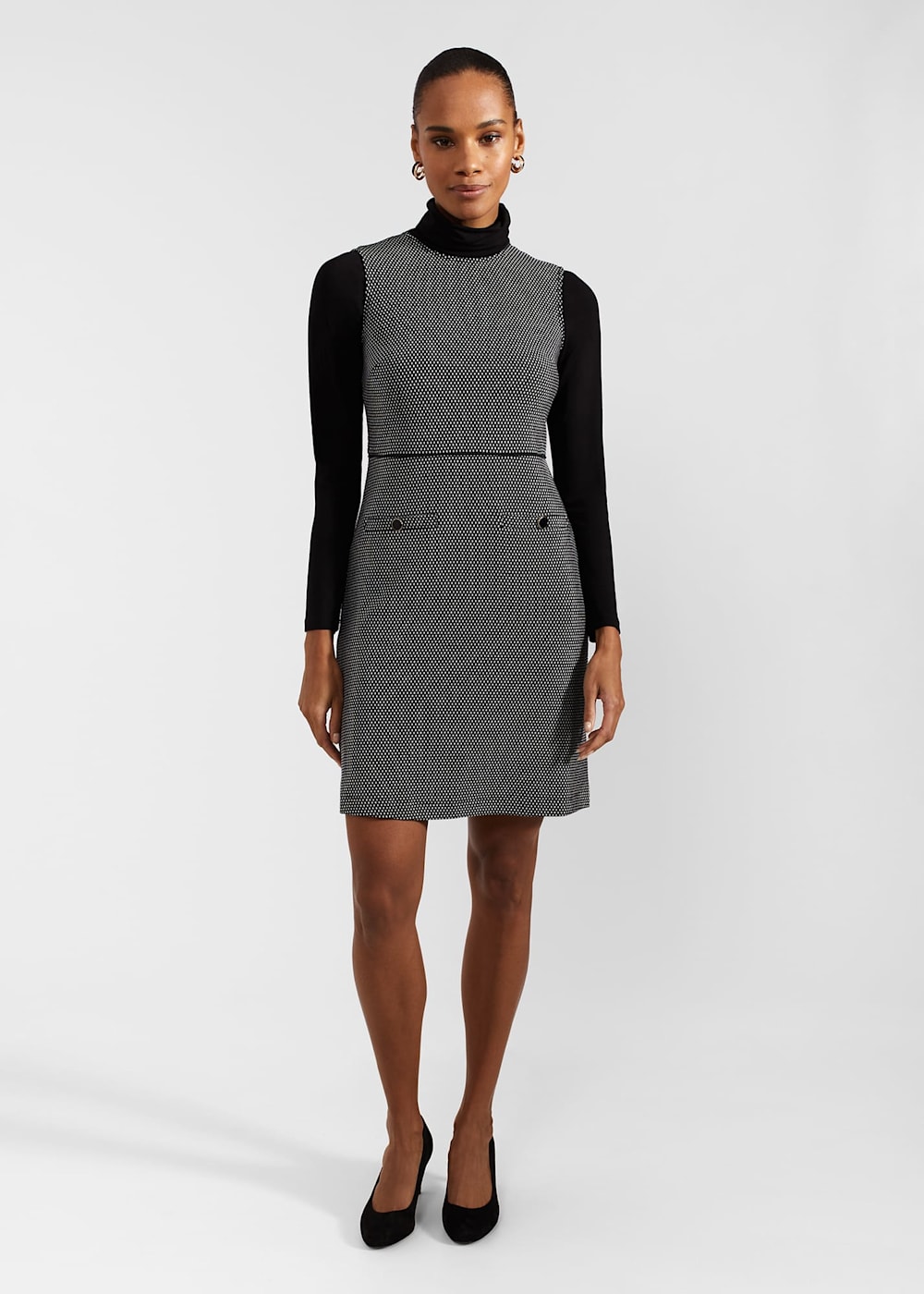 Black ponte dress new arrivals