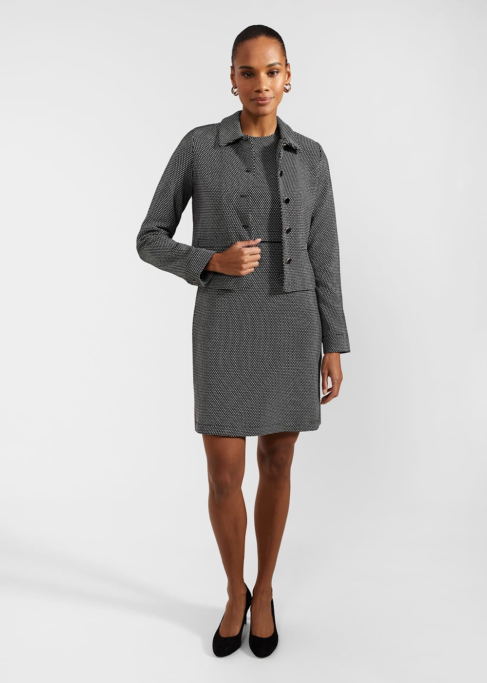 Violet Ponte Dress Hobbs UK