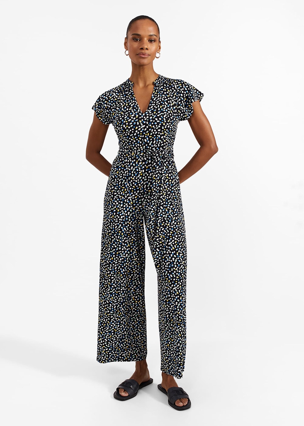 Navy jersey jumpsuit new arrivals