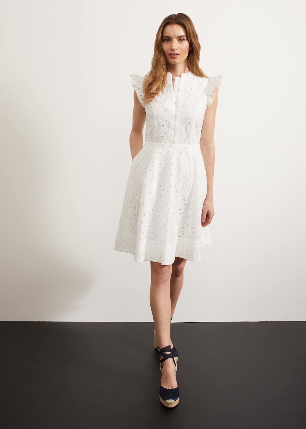White dress hobbs top
