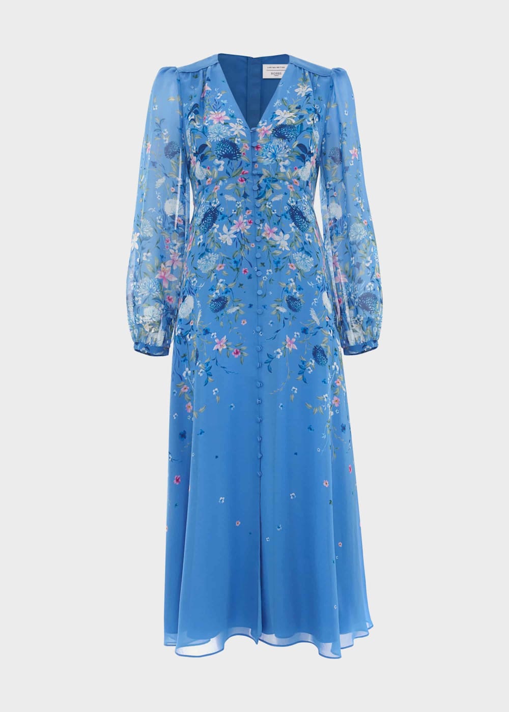 Caversham Silk Floral Dress Hobbs UK