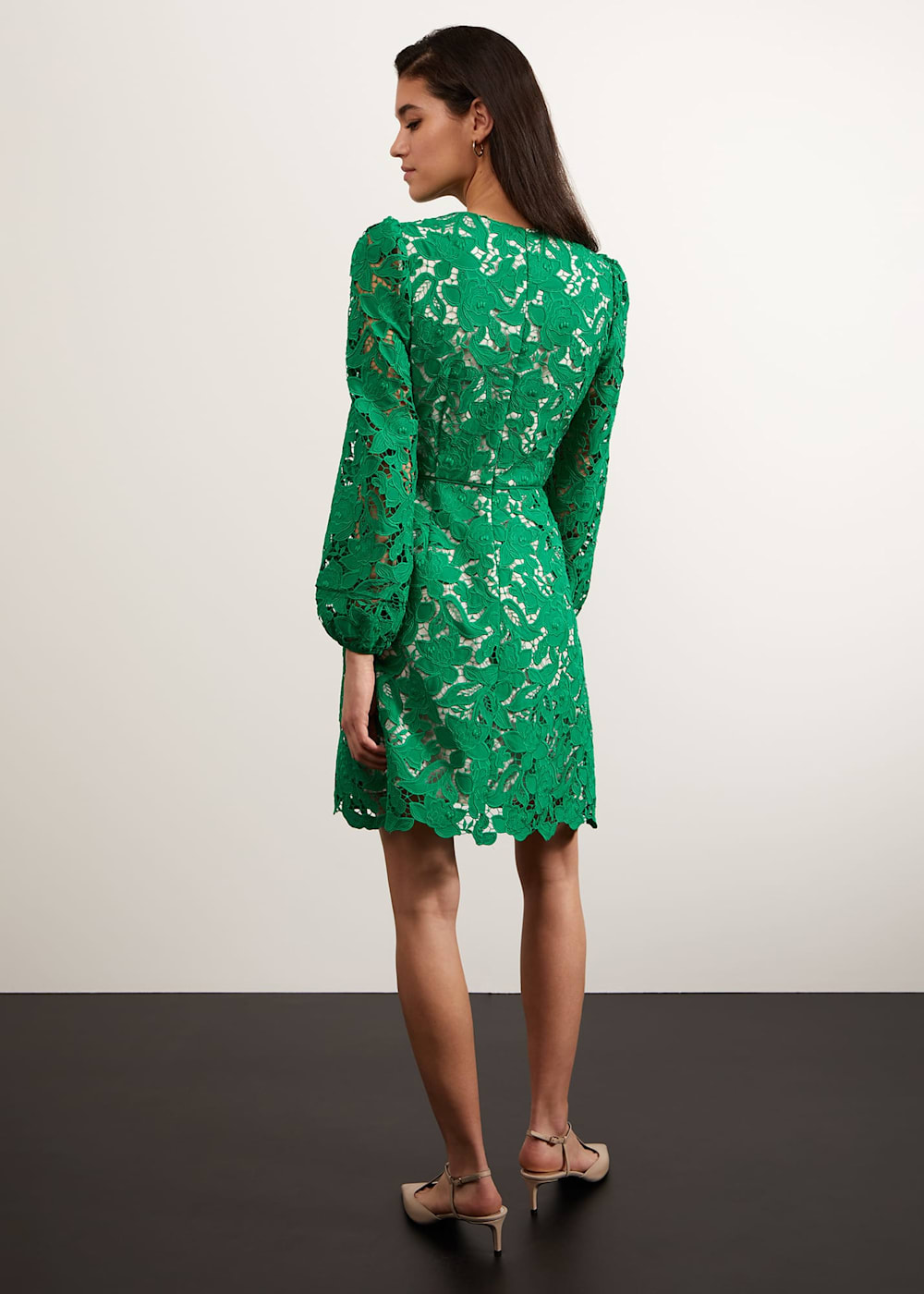 Green lace dress uk hotsell