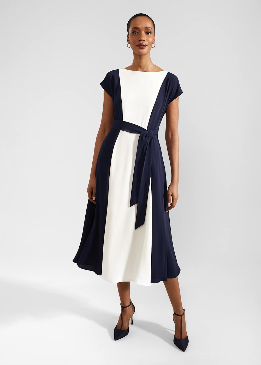 Navy cream dress 2025
