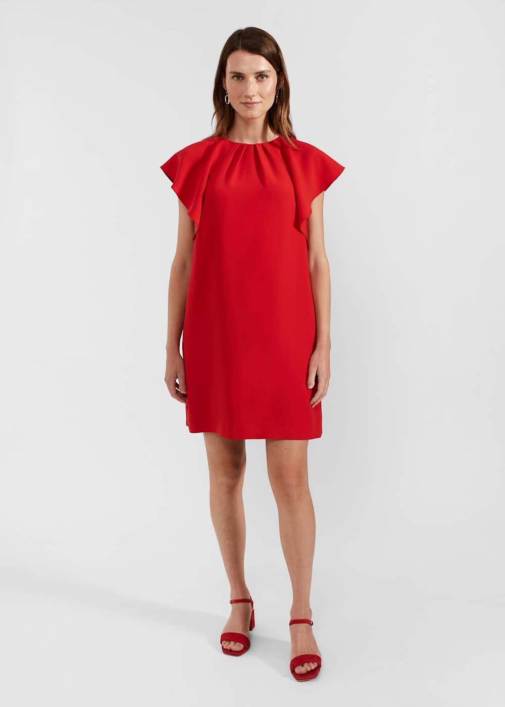 Rosario Frill Sleeveless Dress Hobbs AU
