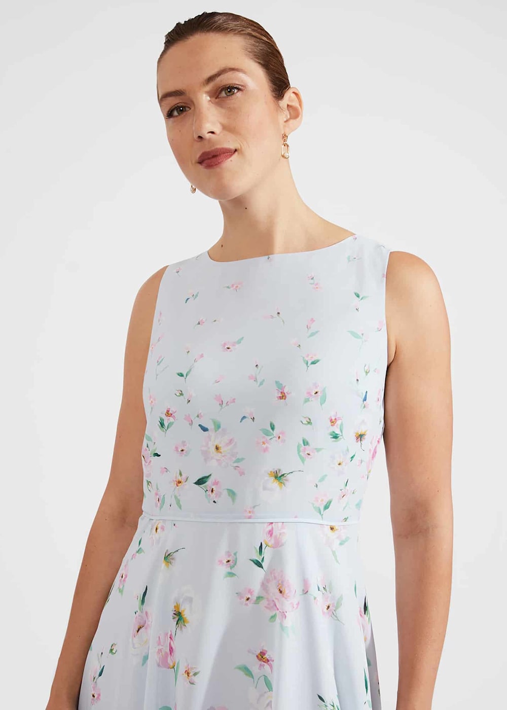 Carly Floral Midi Dress Hobbs UK