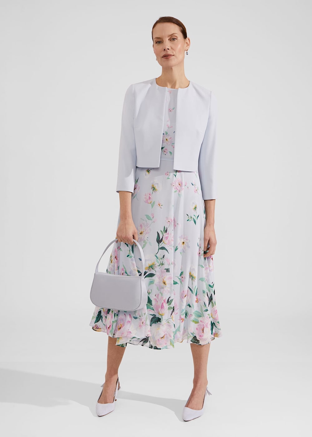 Carly Floral Midi Dress Hobbs US
