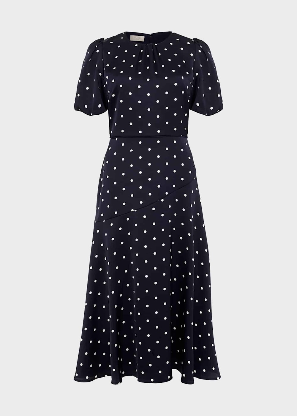 Hobbs red polka dot dress outlet