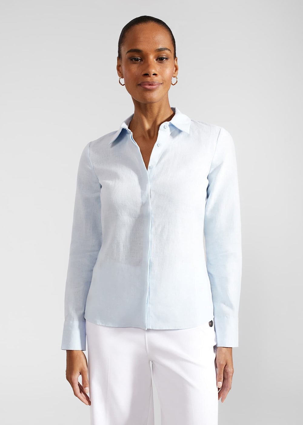 Pale blue formal shirt store