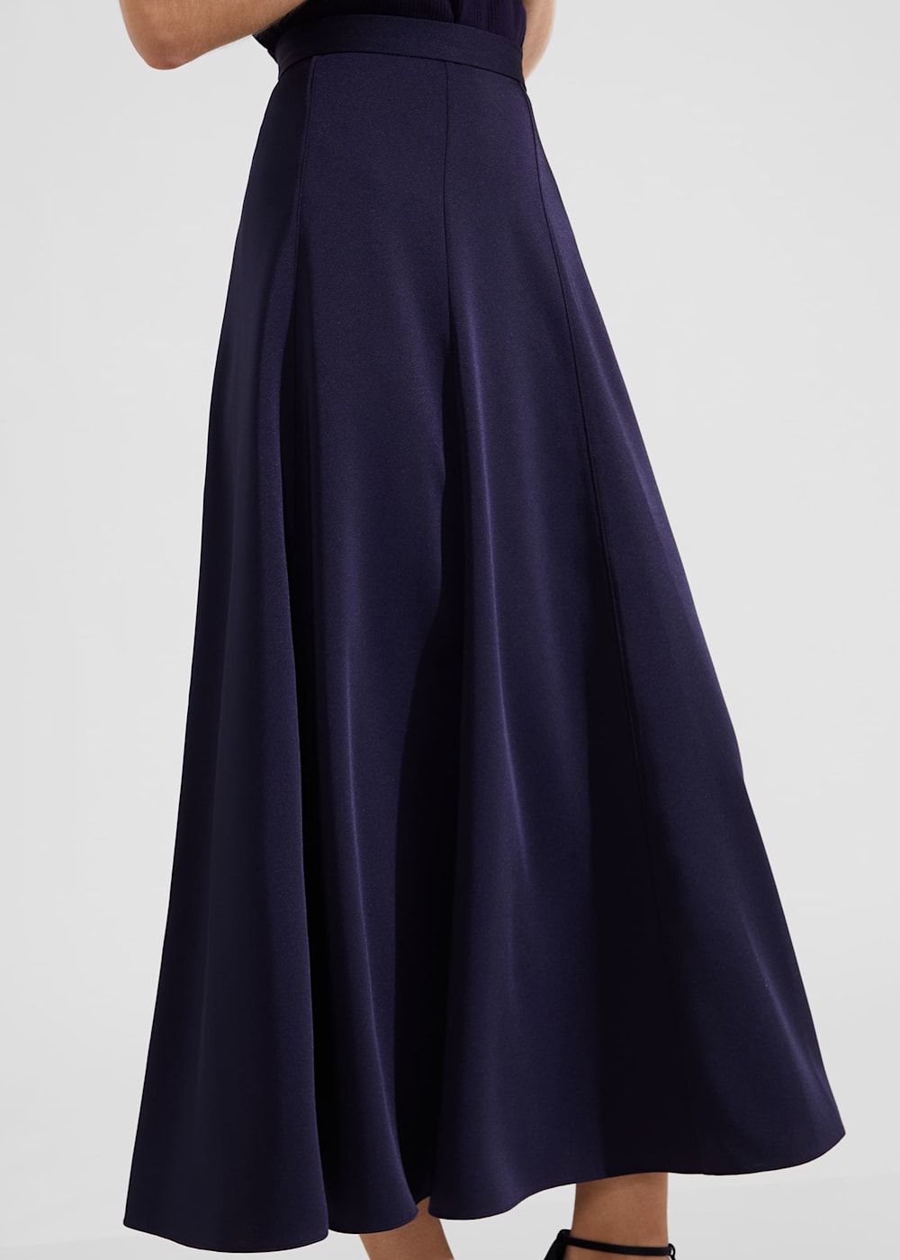 Hobbs navy blue skirt outlet