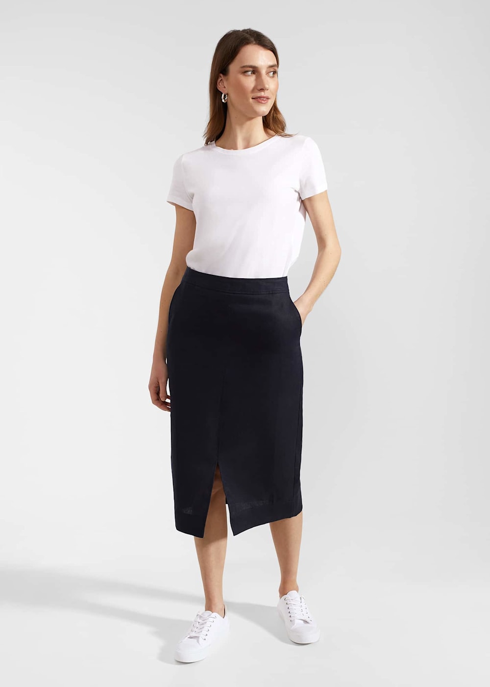 Ashleigh Linen Skirt Hobbs UK