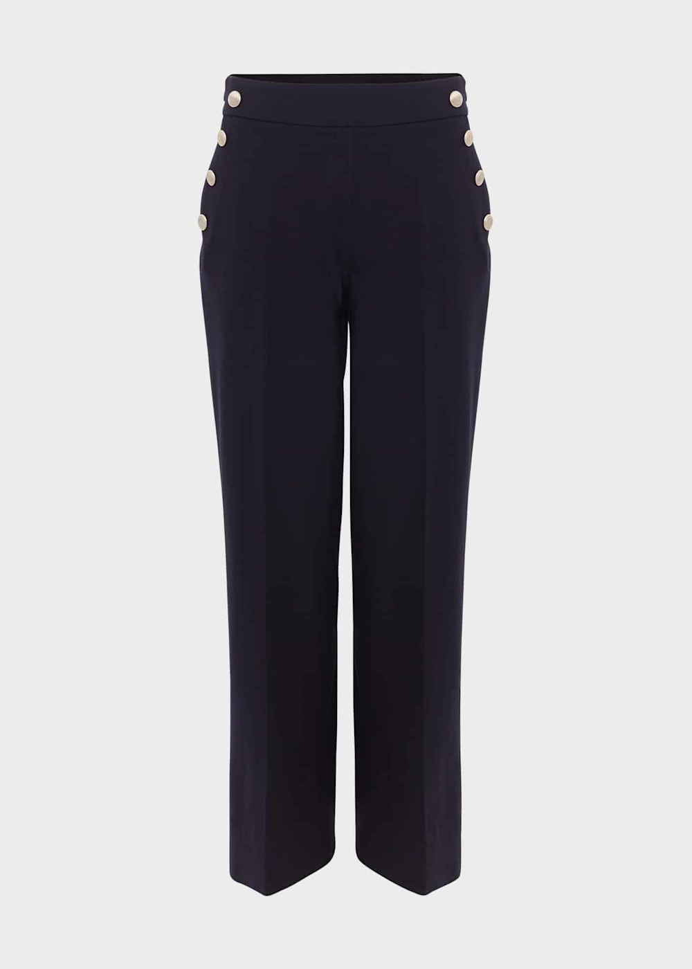 Hana Wide Leg Cotton Blend Pants | Hobbs US |