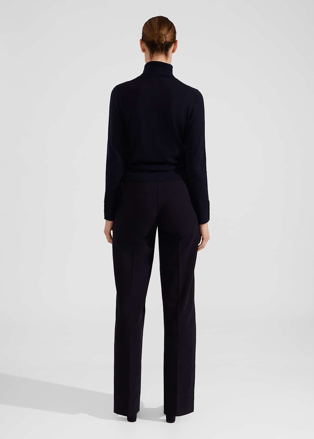 Hana Wide Leg Cotton Blend Pants | Hobbs US |