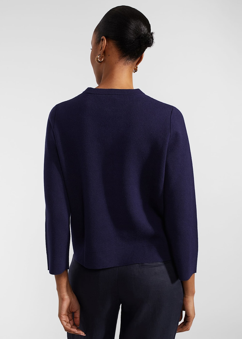 値段が激安 Sairey Cotton Wool Knitted Jacket | Hobbs US | トップス