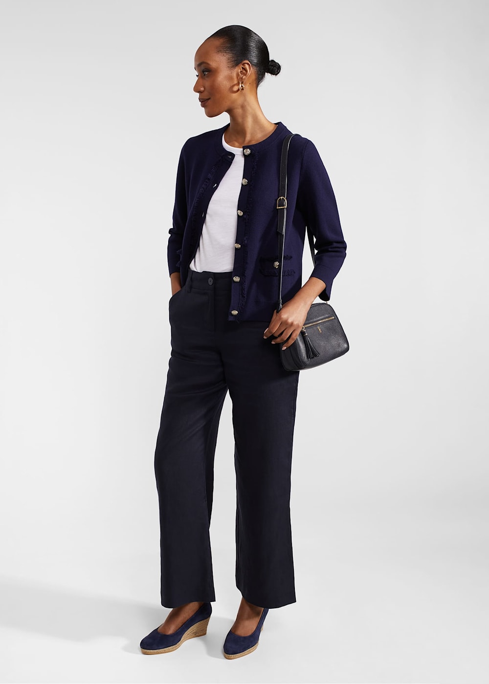 Sairey Cotton Wool Knitted Jacket | Hobbs US | Sairey Cotton Wool Knitted Jacket | Hobbs US |