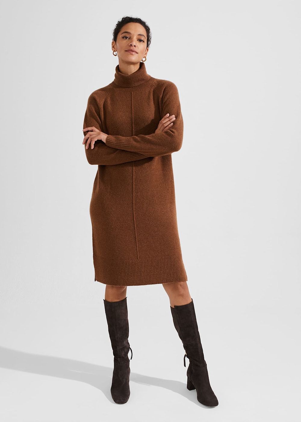 Hobbs Nessa Knitted Dress With Alpaca Hobbs Nessa Knitted Dress With Alpaca