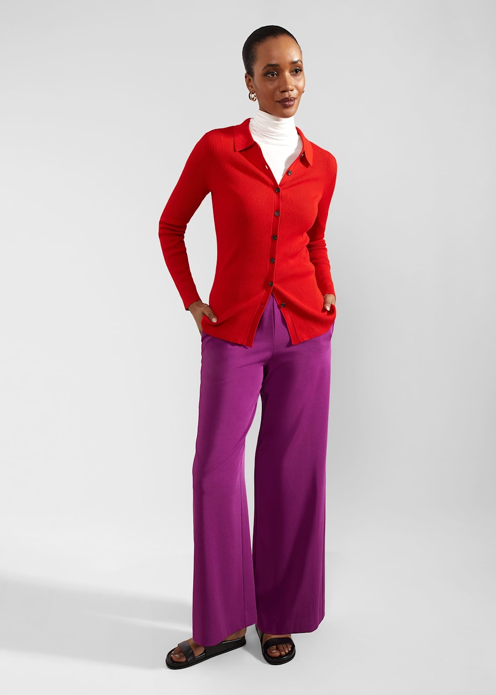 Hobbs red cardigan new arrivals