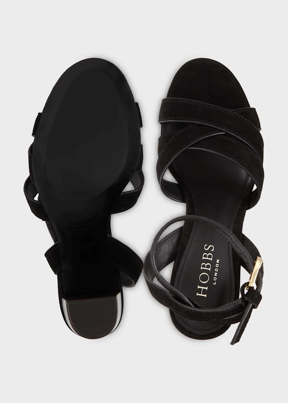 Hobbs black sandals best sale