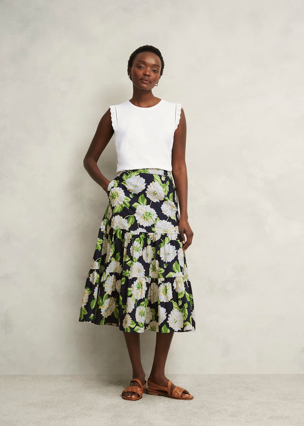 Hobbs Leia Cotton Broderie Top