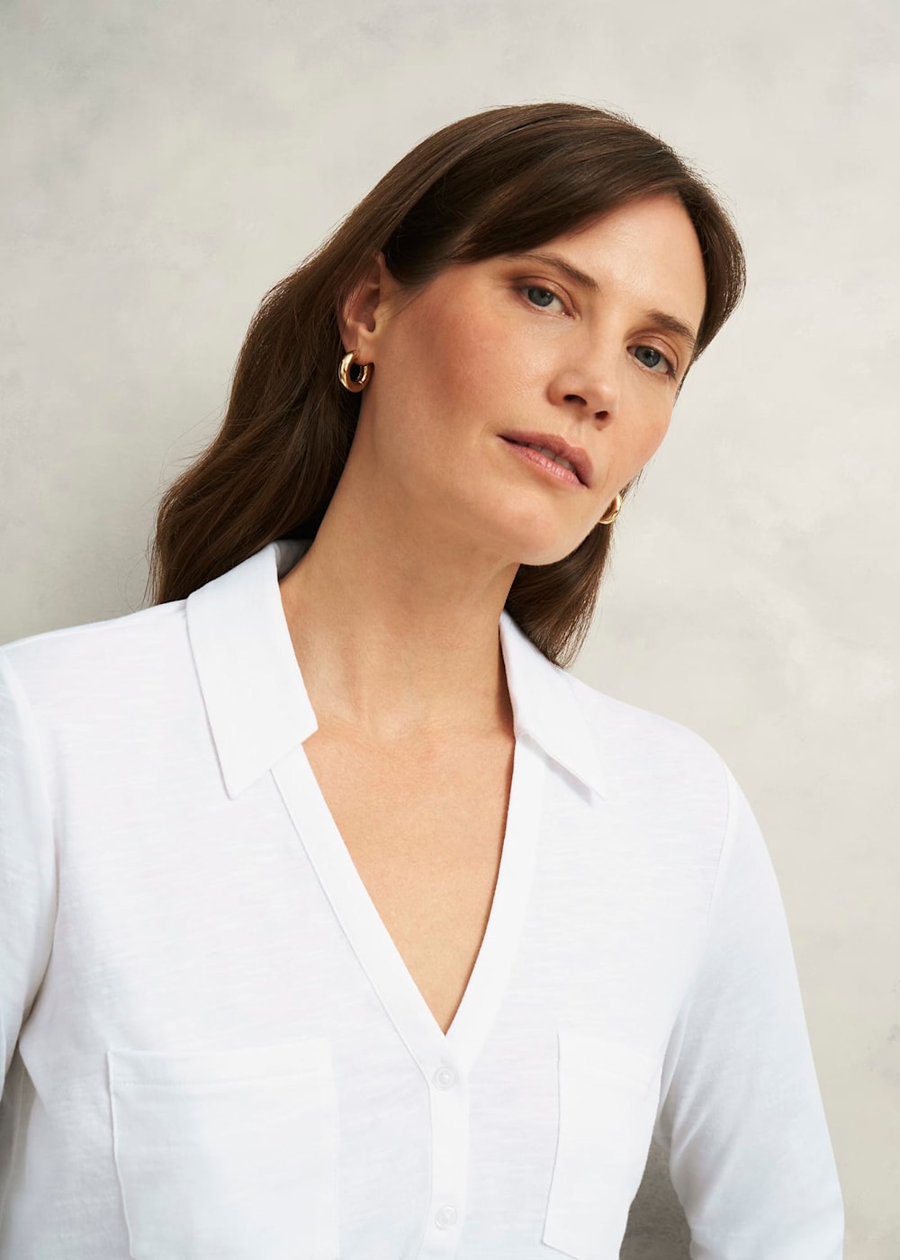 Hobbs Zariah Cotton Slub Shirt Hobbs Zariah Cotton Slub Shirt