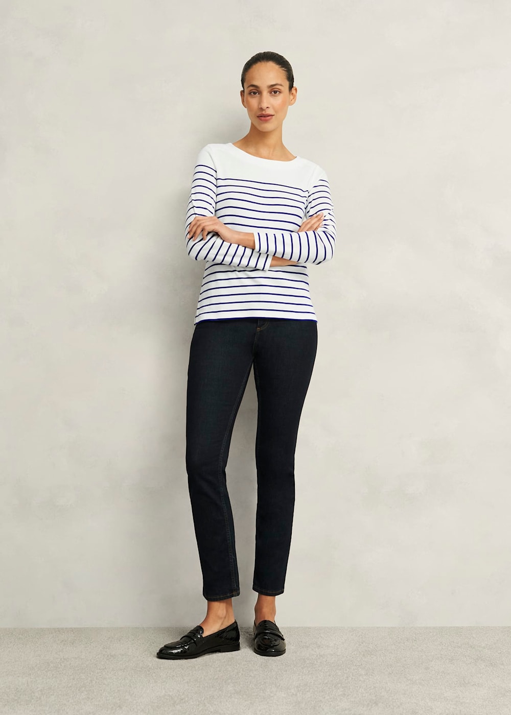 Hobbs Constance Cotton Striped Top Hobbs Constance Cotton Striped Top