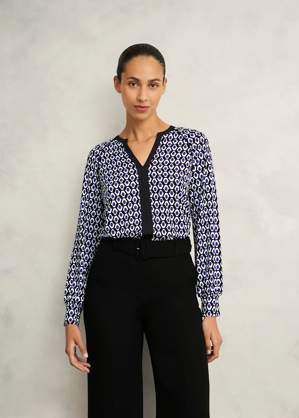 METALLIC THREAD PRINT BLOUSE - Multicolored | ZARA United States