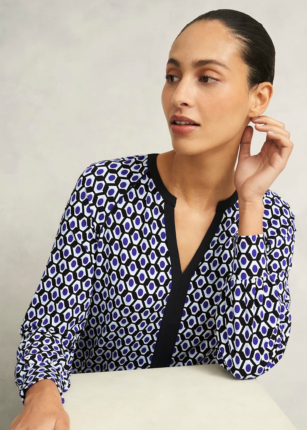 Hobbs Zelia Printed Top