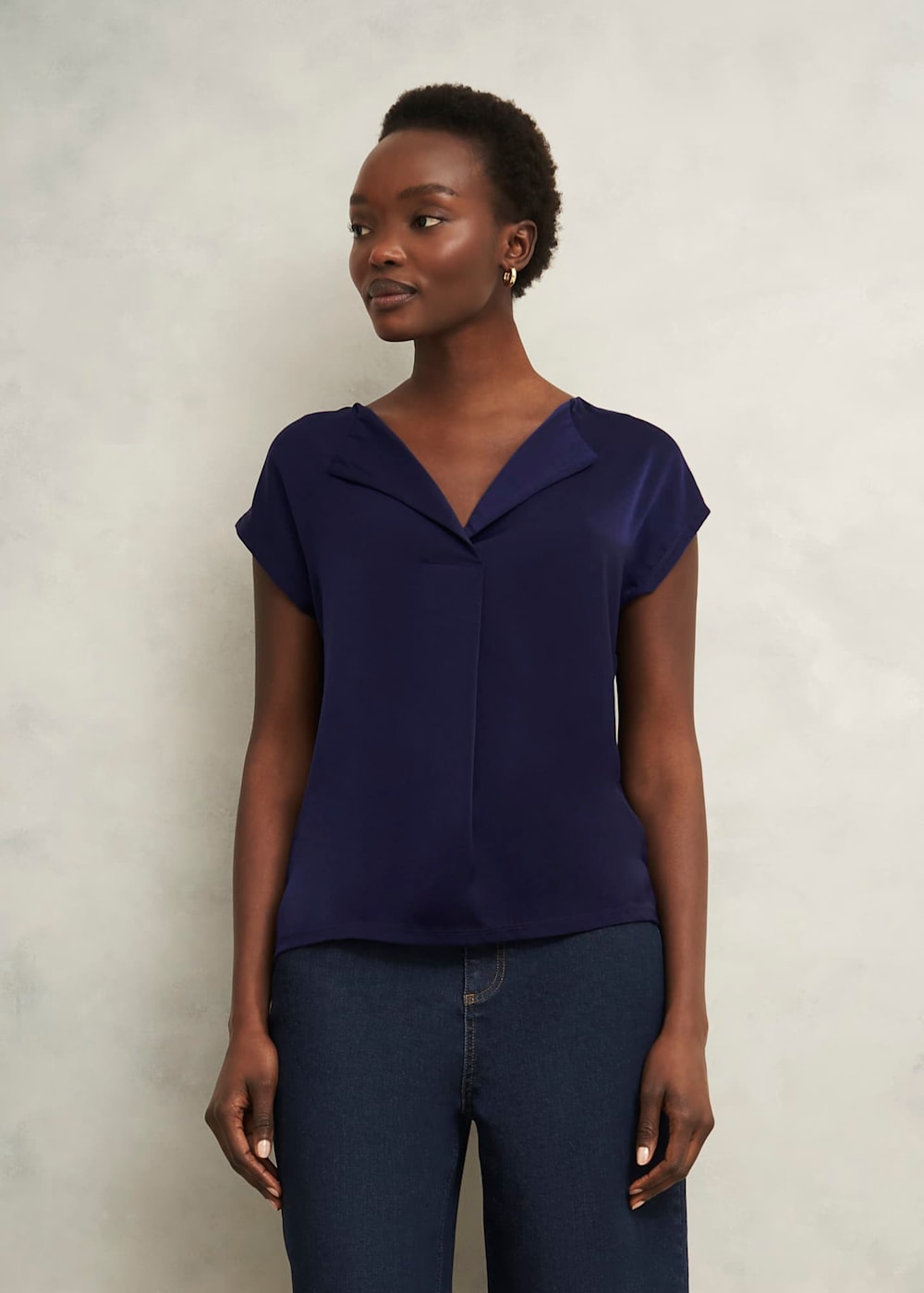 Blue Silk Georgette Shell Top | Theory