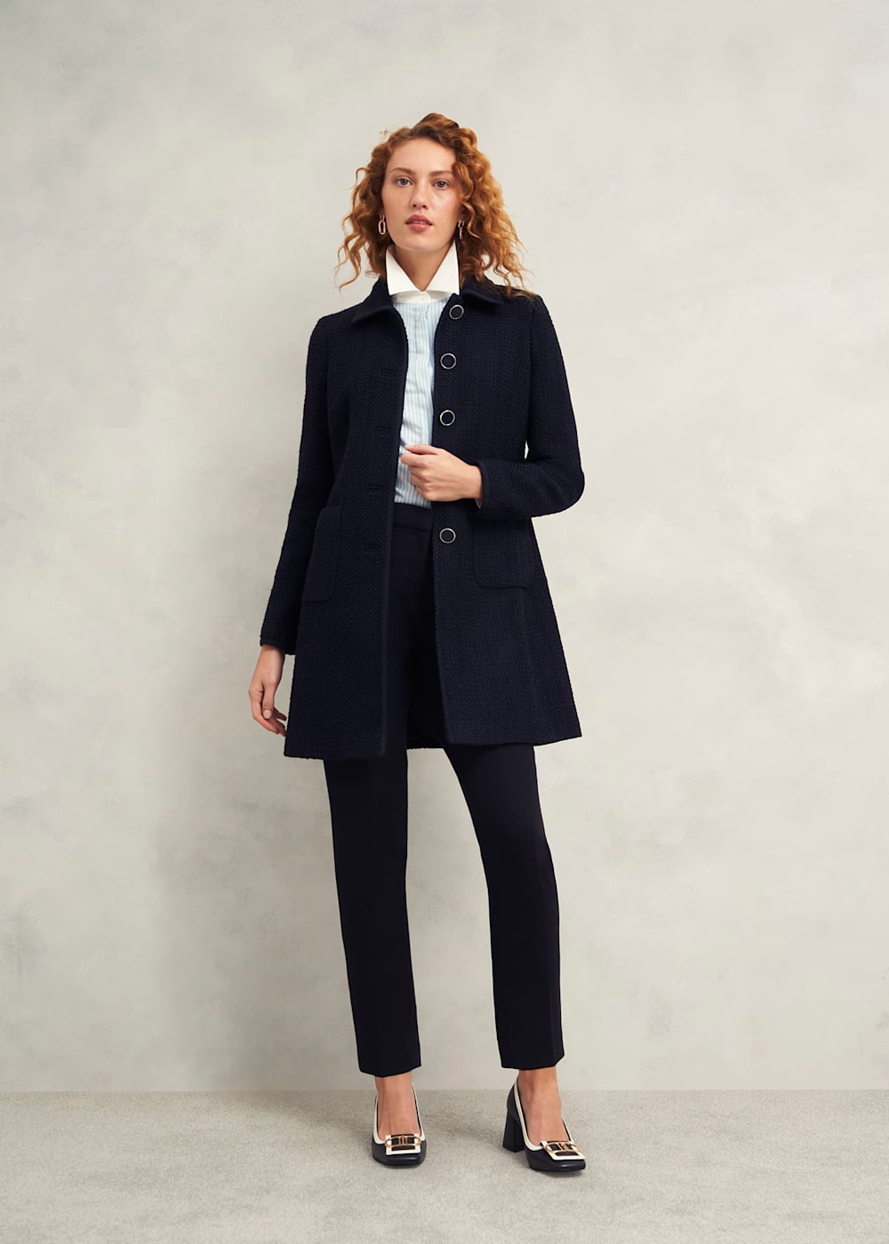 Hobbs tweed coat on sale