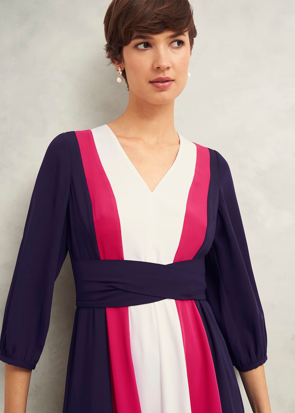 Cora Colour Block Dress | Hobbs US |