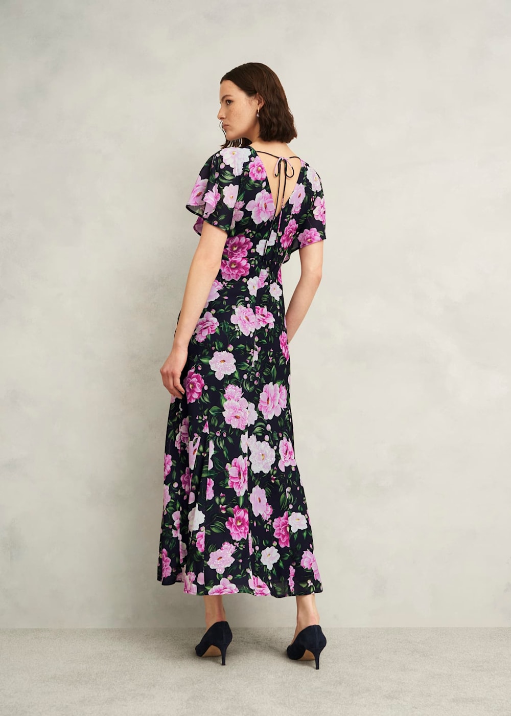 Lalena Sequin Floral Dress | Hobbs US |
