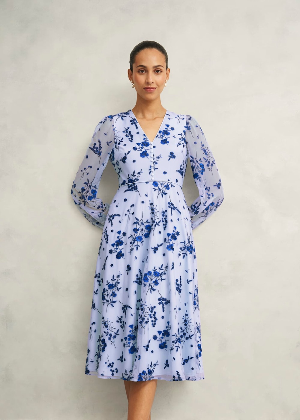 Hobbs Ella Embroidered Dress