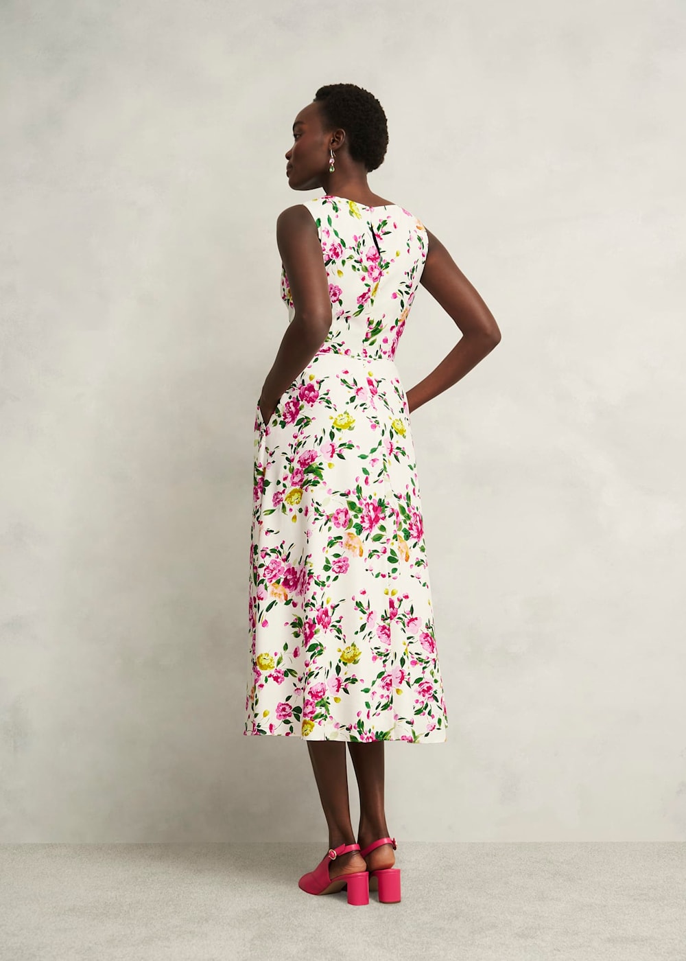 Hobbs Carly Linen Dress