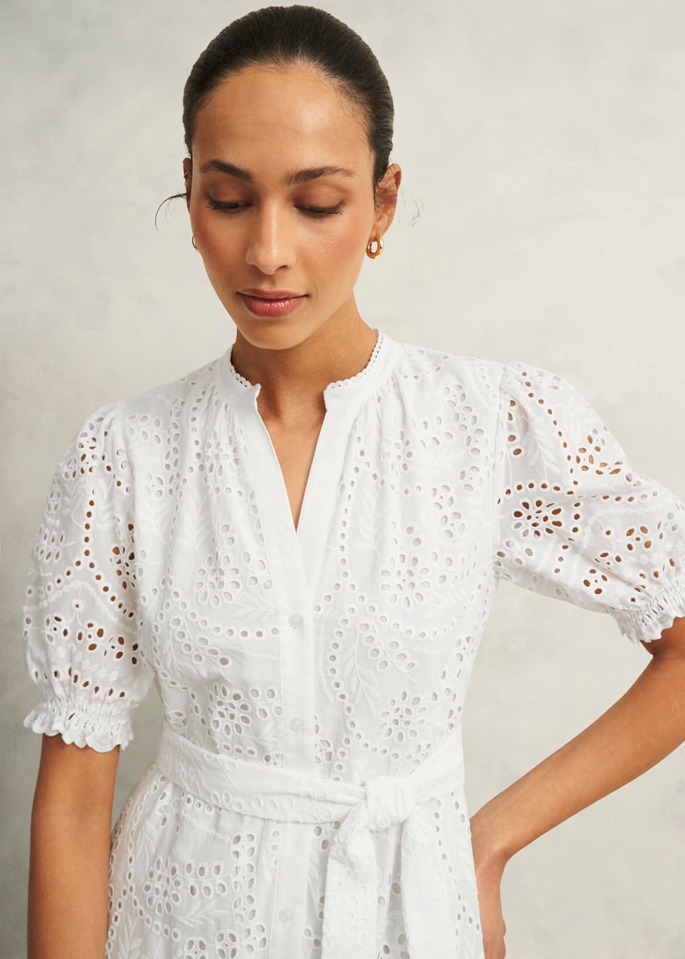 Hobbs Rosanna Broderie Dress